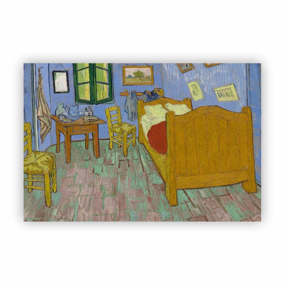 Quadro O Quarto Van Gogh Arte Canvas 60X40Cm