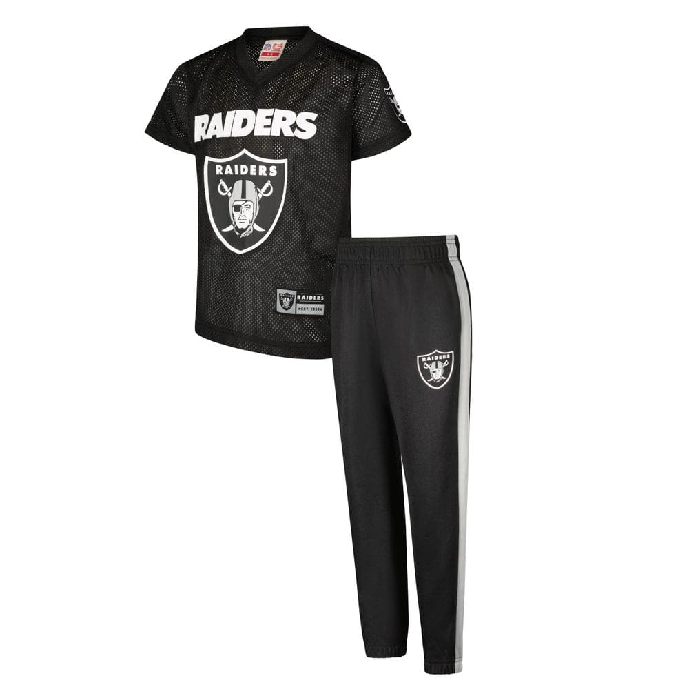 Conjunto de Uniforme Juvenil Ultra Game Las Vegas Raiders 10-12