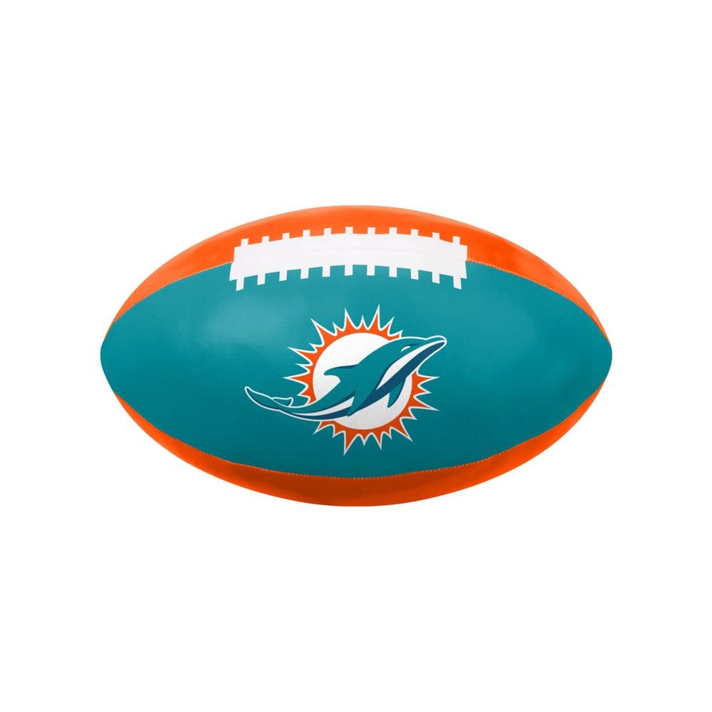 Bola de Futebol Americano FOCO Miami Dolphins 30cm PVC Macia