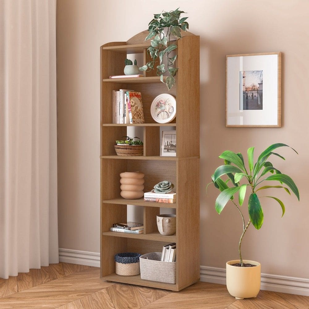 Estante para Livros Arco 10 Nichos Cinamomo - Artely Móveis