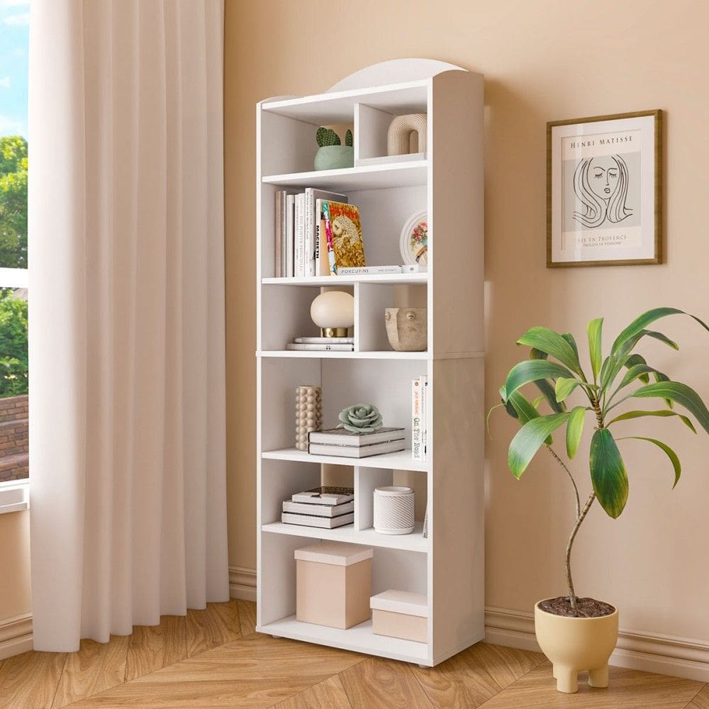 MP - Estante para Livros Arco 10 Nichos Branc