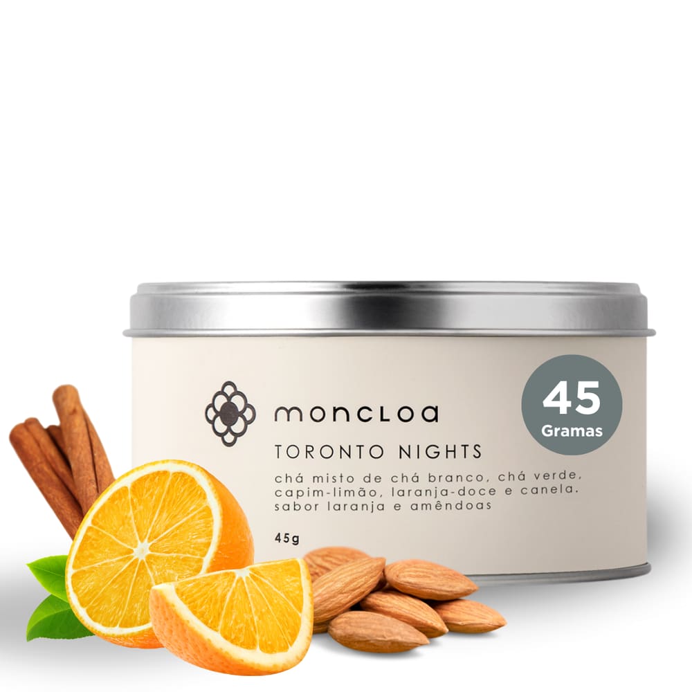 Chá Branco Toronto Nights Moncloa Lata 45g