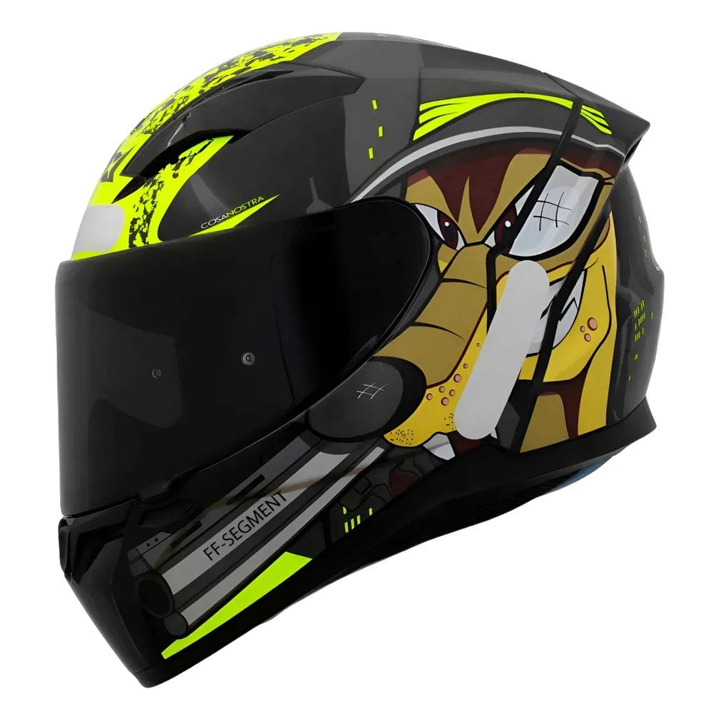 Capacete Axxis Segment Cosa Nostra B13 Yellow Fluor (56)