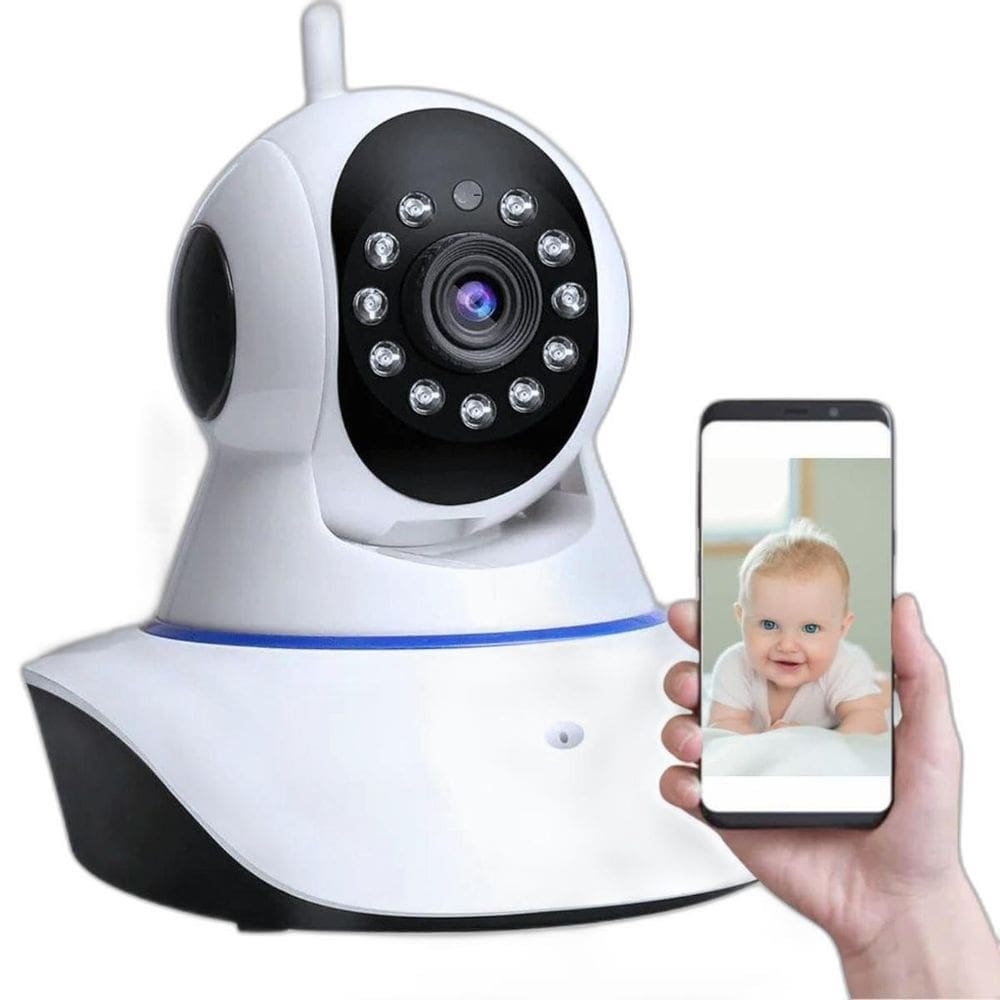 Câmera Babá Eletrônica Full Hd Wifi 360 Ip Visão Noturna