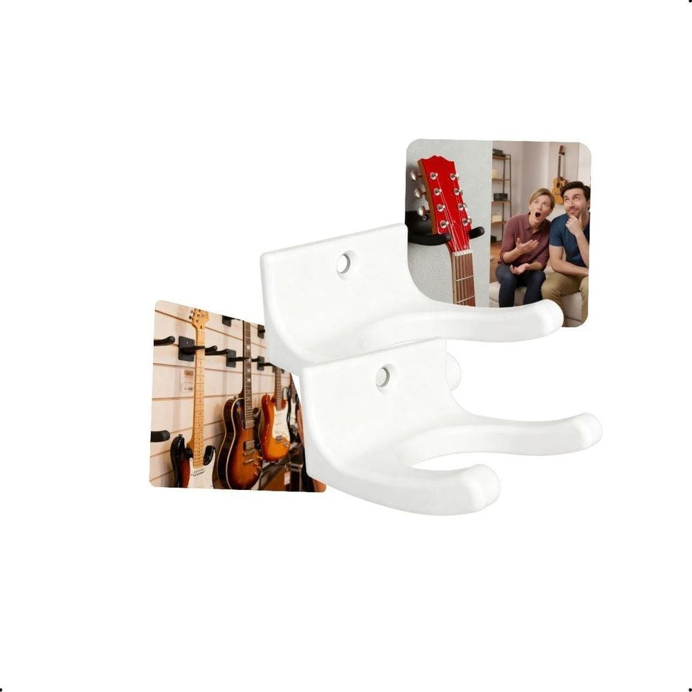 Kit 2 Suporte De Parede Universal Para Guitarra Moderno