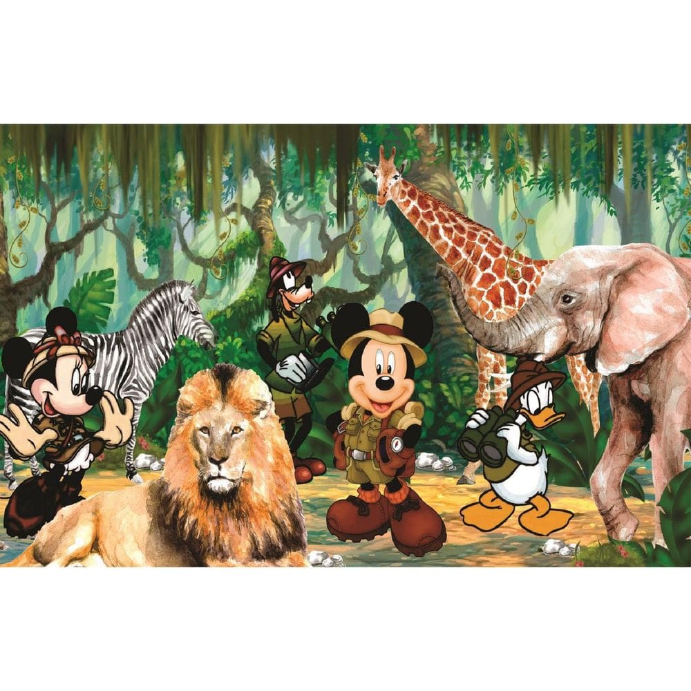 Fundo Fotográfico Em Tecido Safari Mickey 2,60X1,50