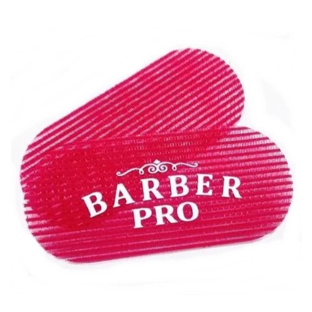 Kit 2 Divisor Prendedor tiras aderentes Cabelo Griper Barber Vermelho