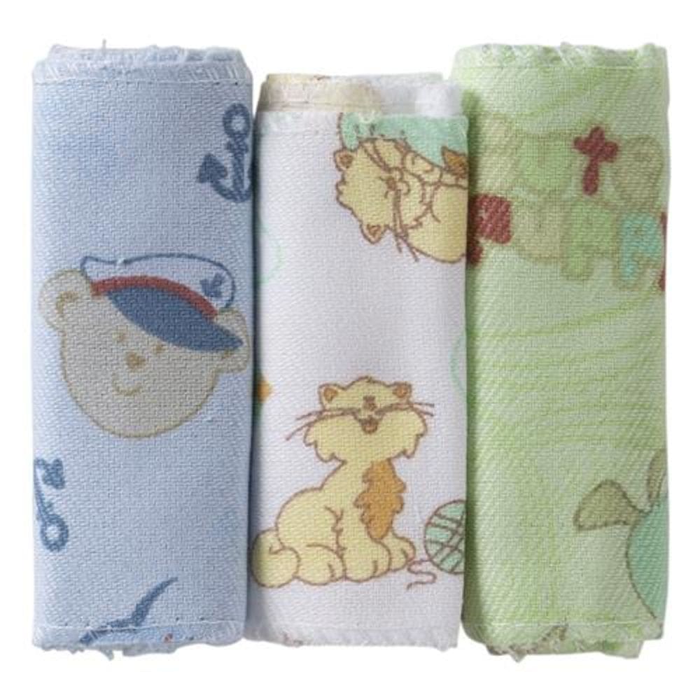 Kit 10 Fraldas 5 Cueiros 2 Toalhas De Banho Menino