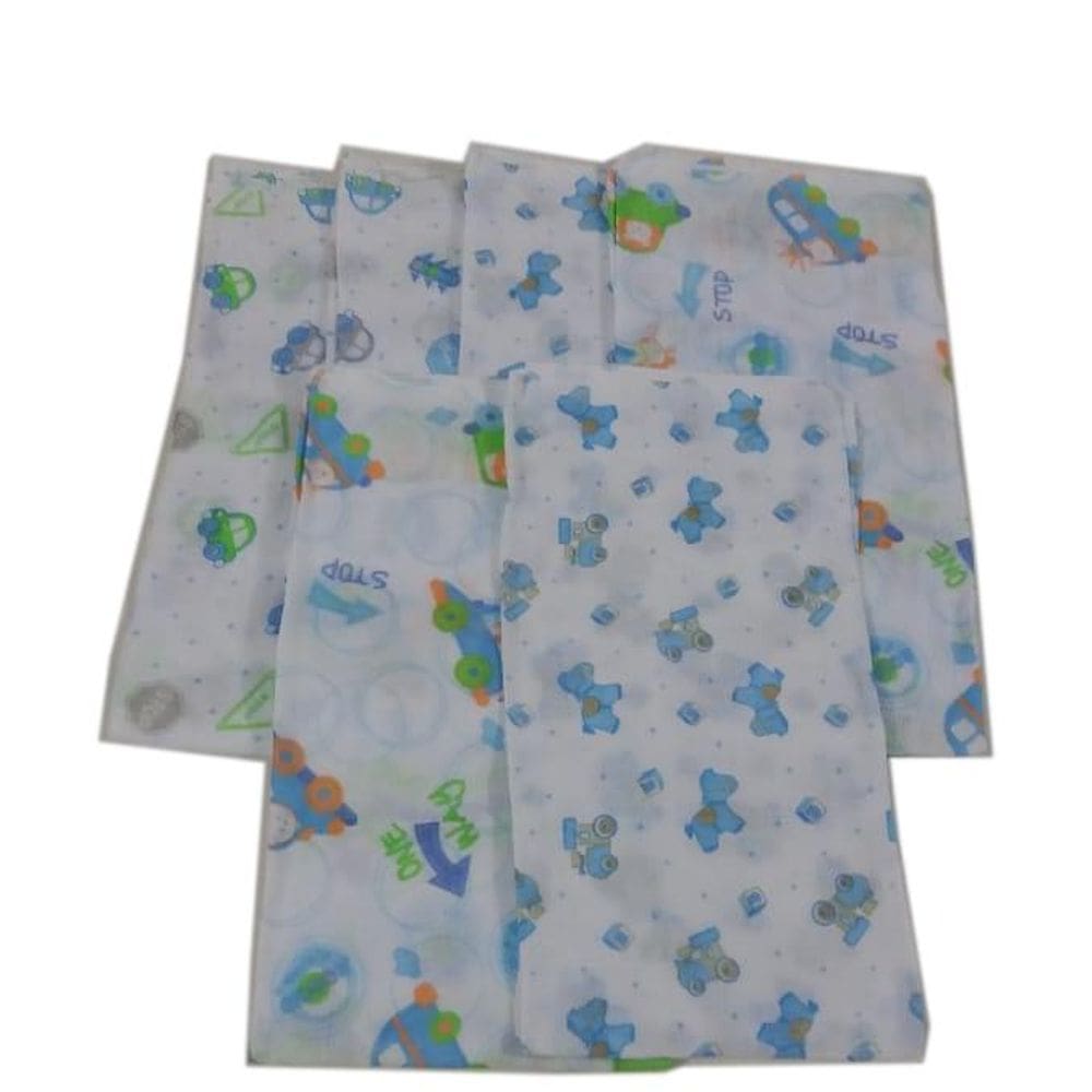 Kit 50 fraldas de pano 70x70cm Basica para Menino