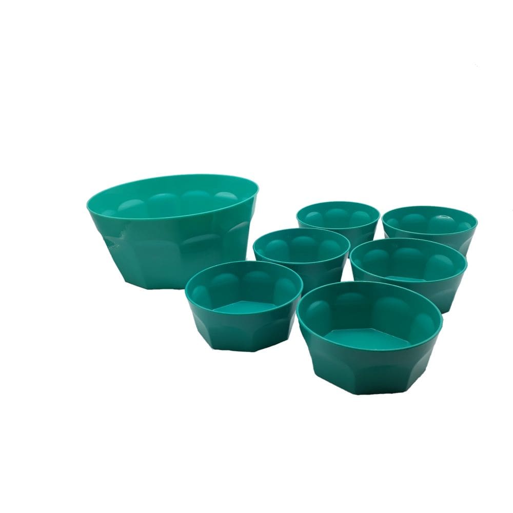 Conjunto de sobremesa Verde Tiffany 7 peças Dehaus