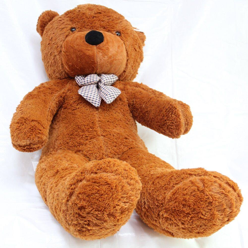 Urso Gigante Grande Pelúcia Marrom 1,3 mts 130cm Amor Love