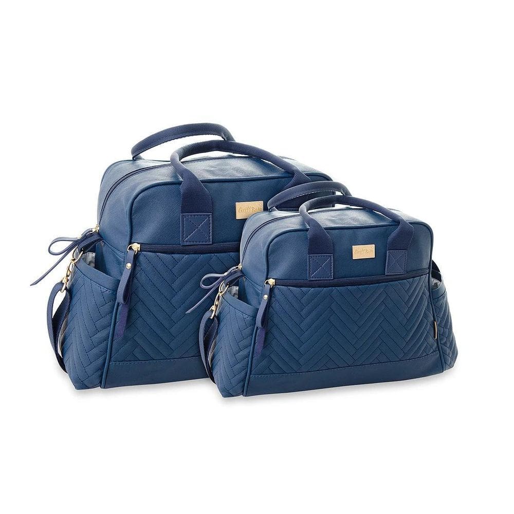 Kit Bolsa Bebê Maternidade City Azul Marinho