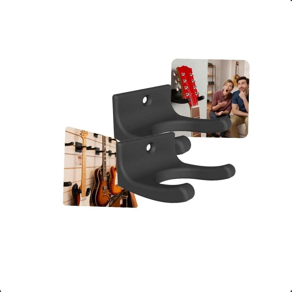 Kit 2 Suporte De Parede Universal Para Guitarra Moderno
