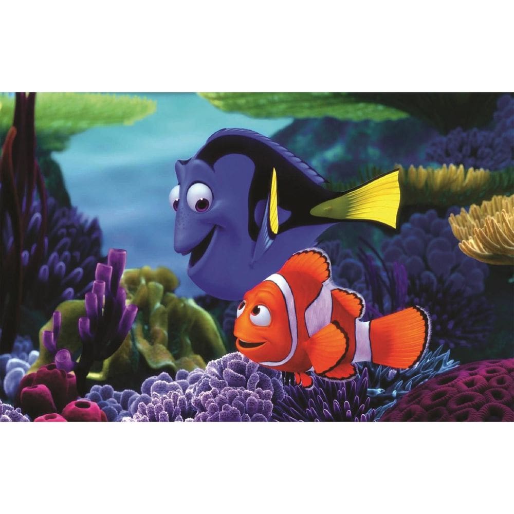 Fundo Fotográfico Em Tecido Nemo Marlin E Dory 2,60X1,50