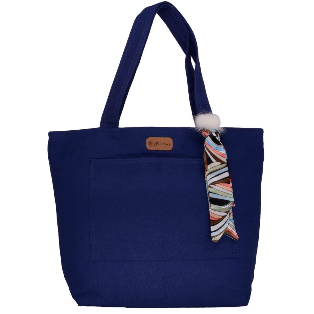 Bolsa Lulu com Lenço-Pompom Marinho - Fábio Maltez