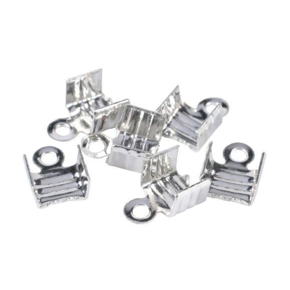 Terminal Frizado Quadrado Em Metal Para Bijuteria 5Mm