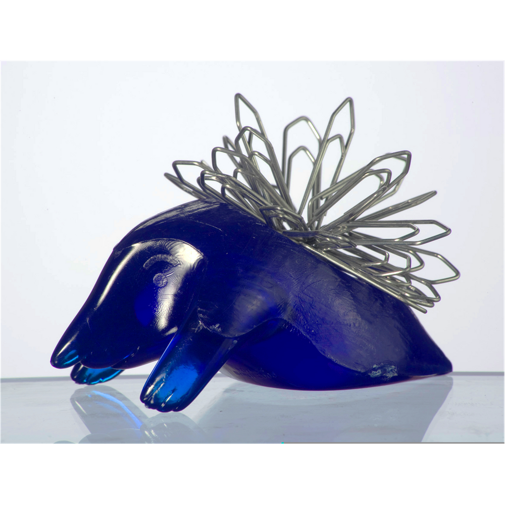 Porta Clips Porco Espinho Orko Azul-IKKO