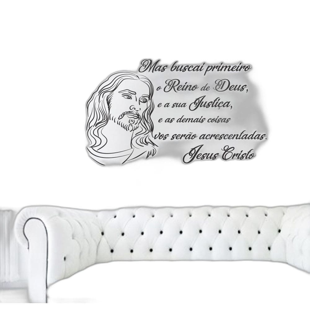 Adesivo Decorativo De Parede Frase Religião Reino De Deus