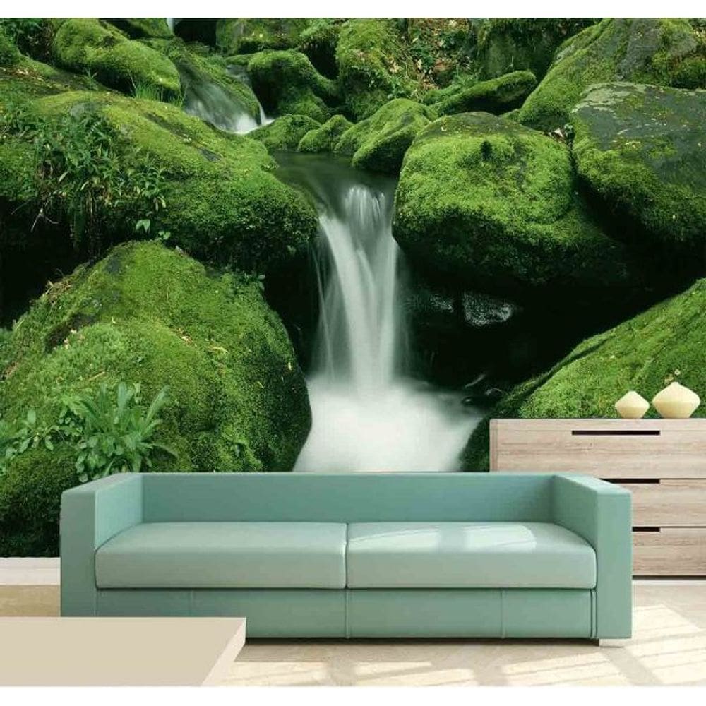 Papel de Parede Painel Fotográfico Cachoeira 3D 1M² na 054
