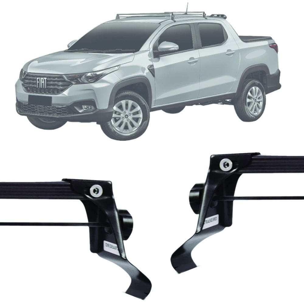 Rack de Teto Vhip Fix.Porta Fiat Strada Cabine Dupla 22/ 26
