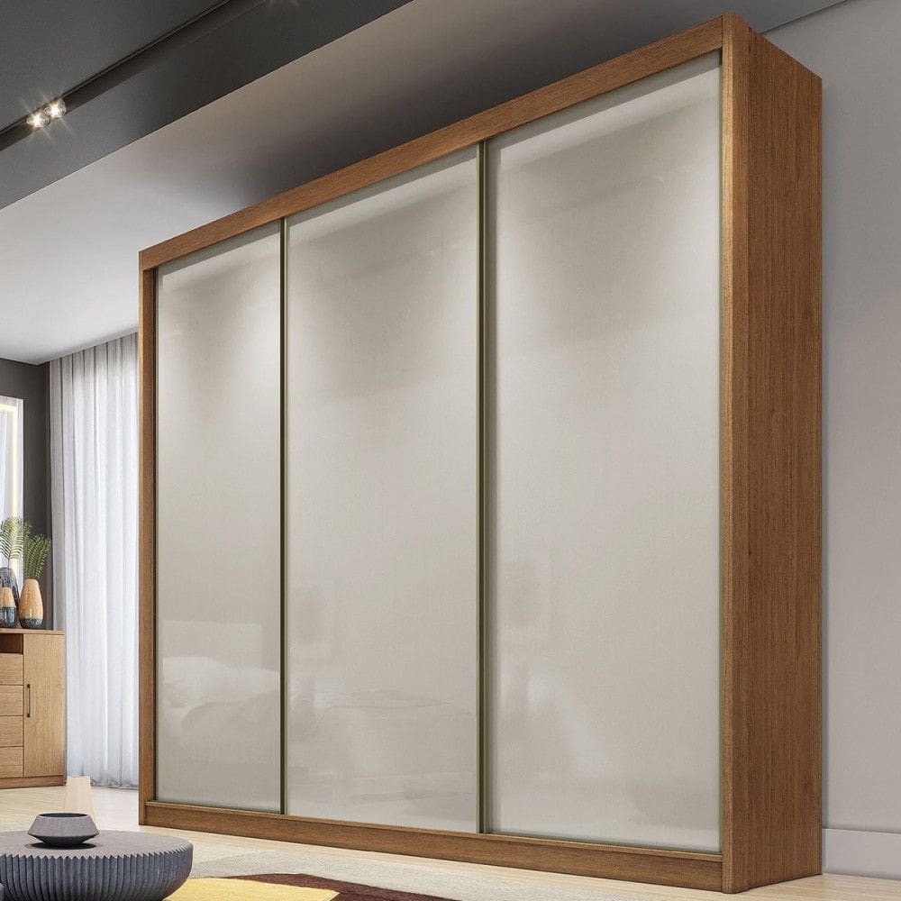 Guarda-Roupa Casal Maestrazza 3 Portas 6 Gavetas 100% Mdf Cumaru/Marrom Claro - Pnr Móveis