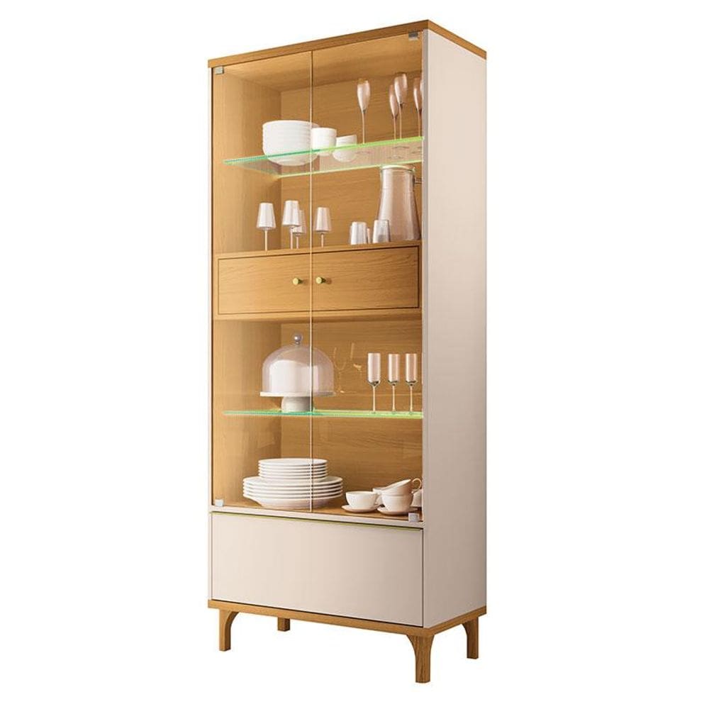 MP - Cristaleira Lumina Off White Cinamomo