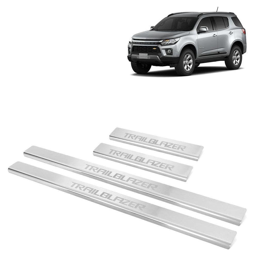 Soleira Inox Porta Gravada Laser Trailblazer 2019