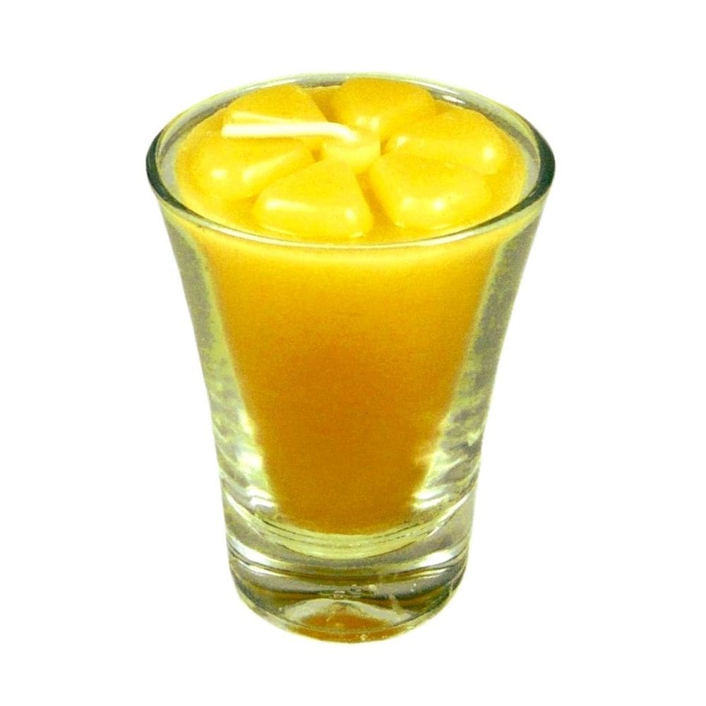 Kit 10 velas amarelas 7 cm no copinho 12 h decoração festa