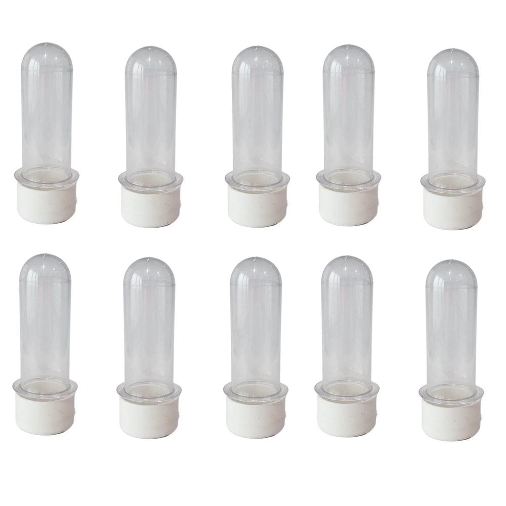 Kit 50 Mini Tubete 8Cm Acrílico Para Personalizar Festa
