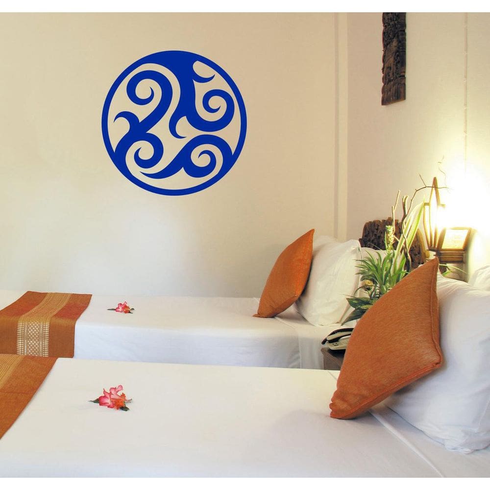 Adesivo Decorativo De Parede Vidro Mandala Tribal Abstrato
