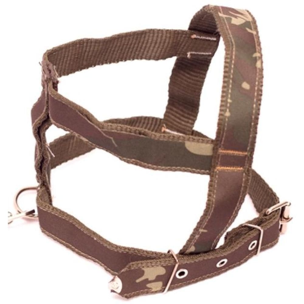 Kit Guia com peitoral 25mm camuflado tamanho 5 50cm a 60cm