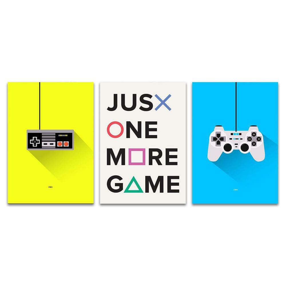 Placas Decorativas Vídeo Game Desenhos Mdf 30X20Cm