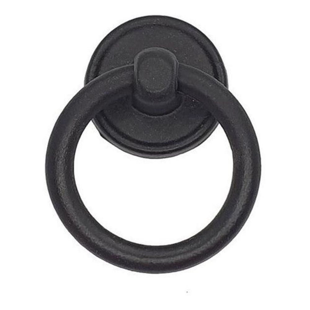 Kit 10 Puxadores Móveis Antigos Vintage Argola Preto Pz 1059