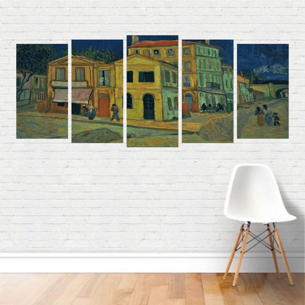 Quadro Artístico A Casa Amarela Vincent Van Gogh Canvas