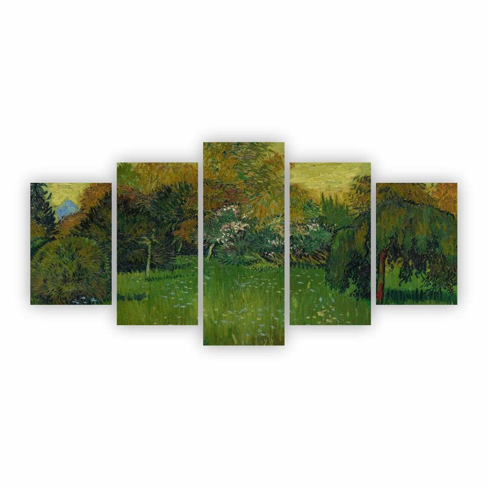 Quadro O Jardim Do Poeta Van Gogh Arte Canvas 200X100Cm