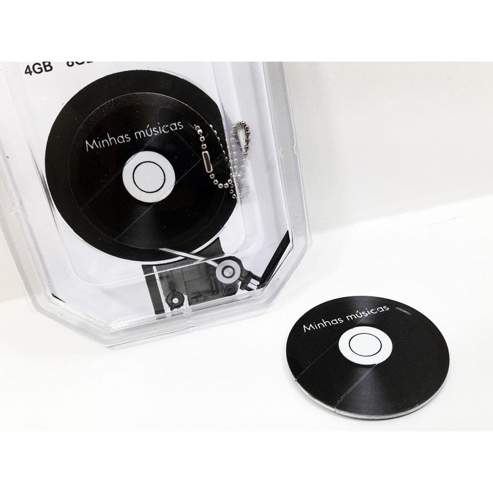 Pendrive Formato Disco De Vinil De 8 Gb