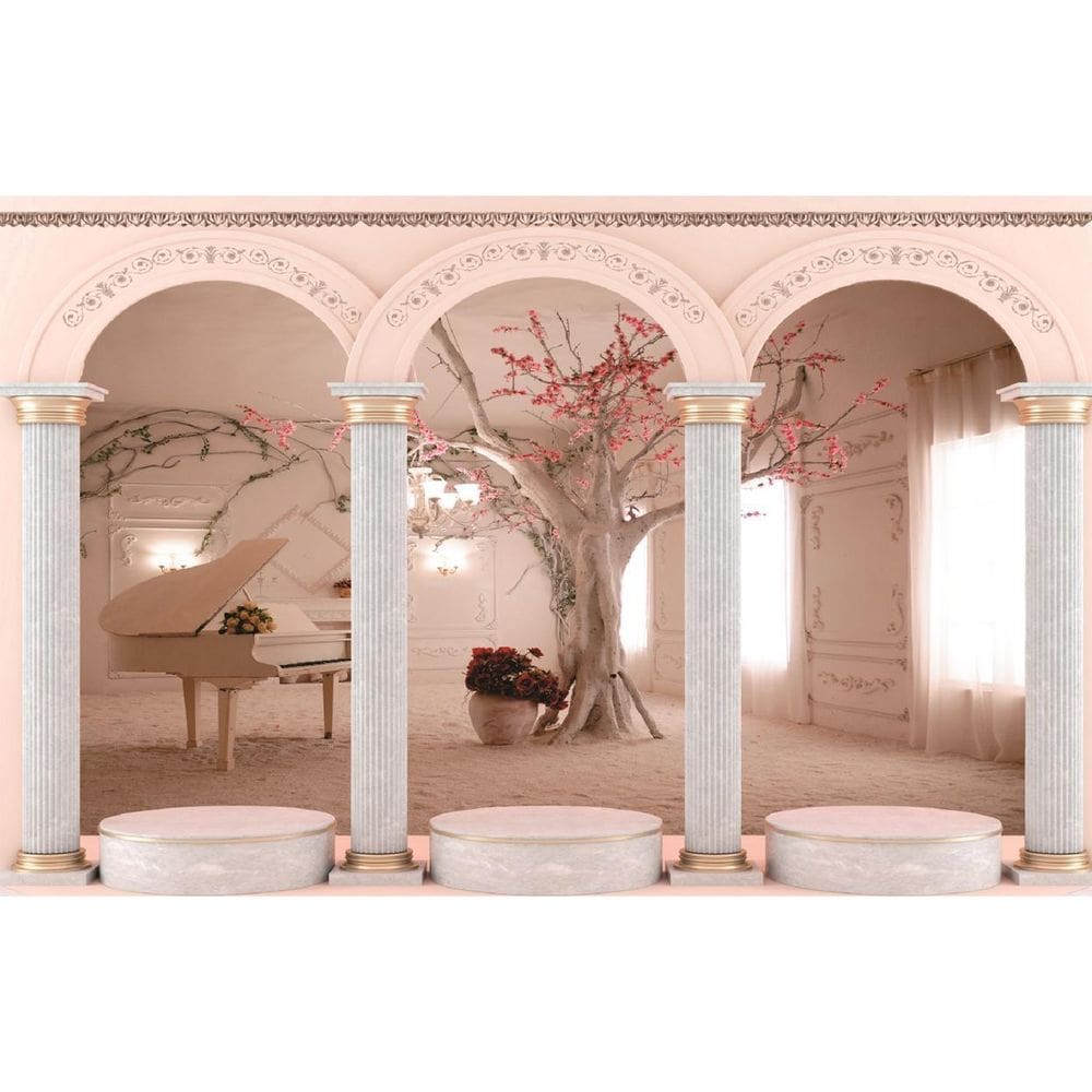 Fundo Fotográfico Em Tecido Pilastras Piano  2,80X1,50