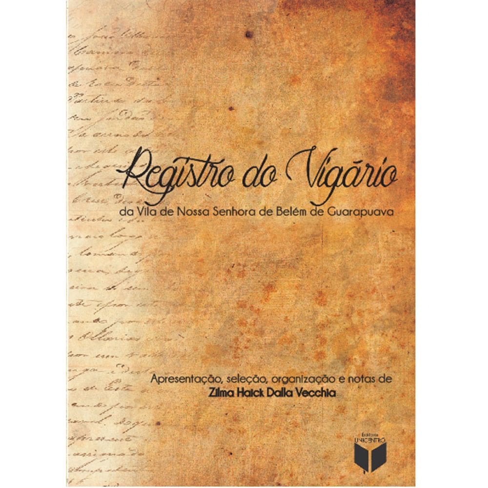 Livro Registro do Vigário: da Vila...