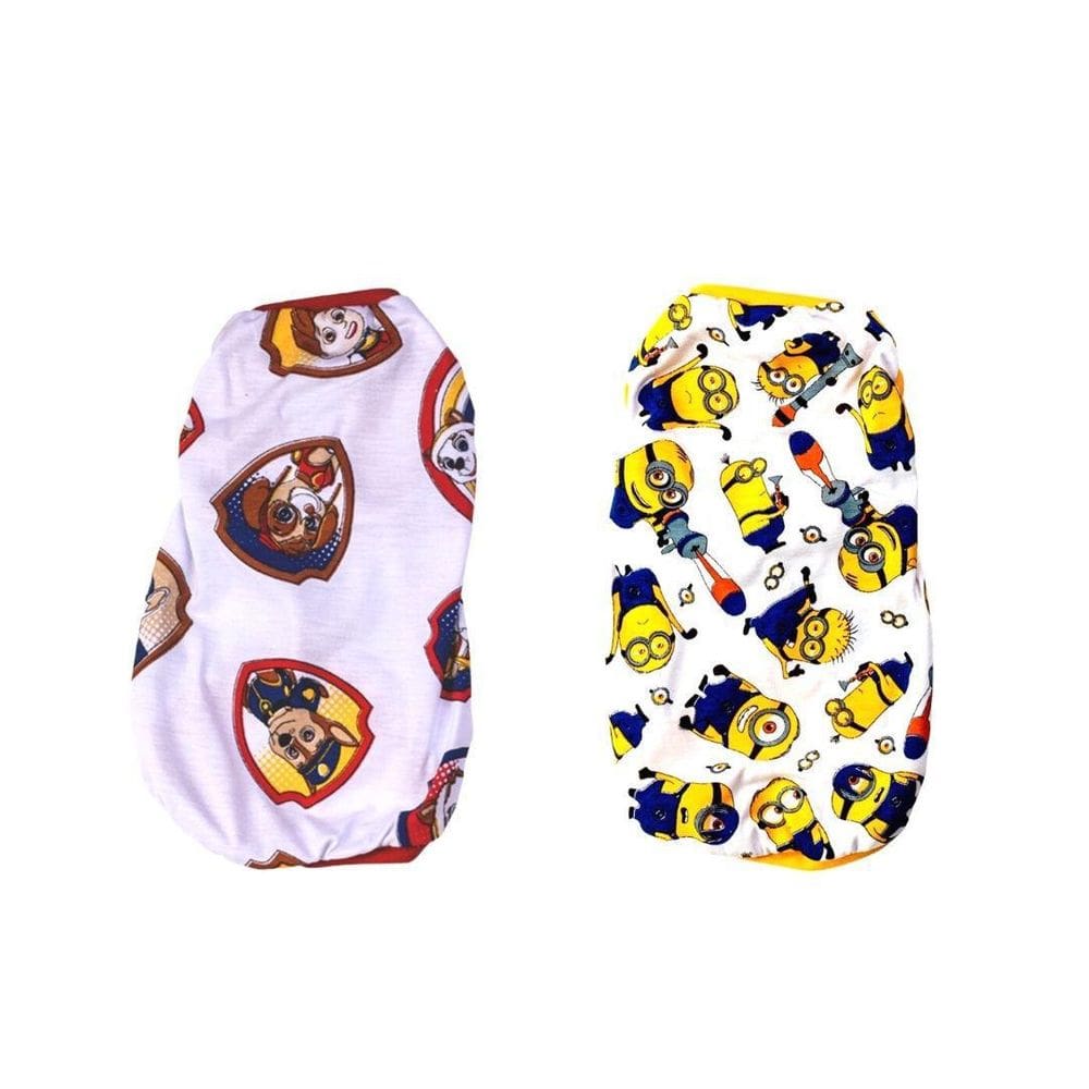 Kit 2 Roupas Para Cães - Pijamas Estampados Egg