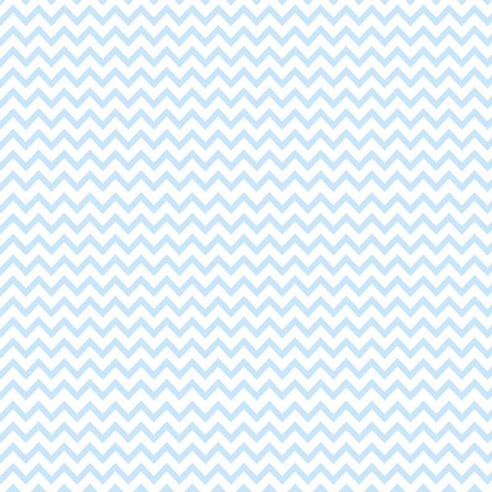 Papel De Parede Azul Claro E Branco Decorativo Adesivo Sala