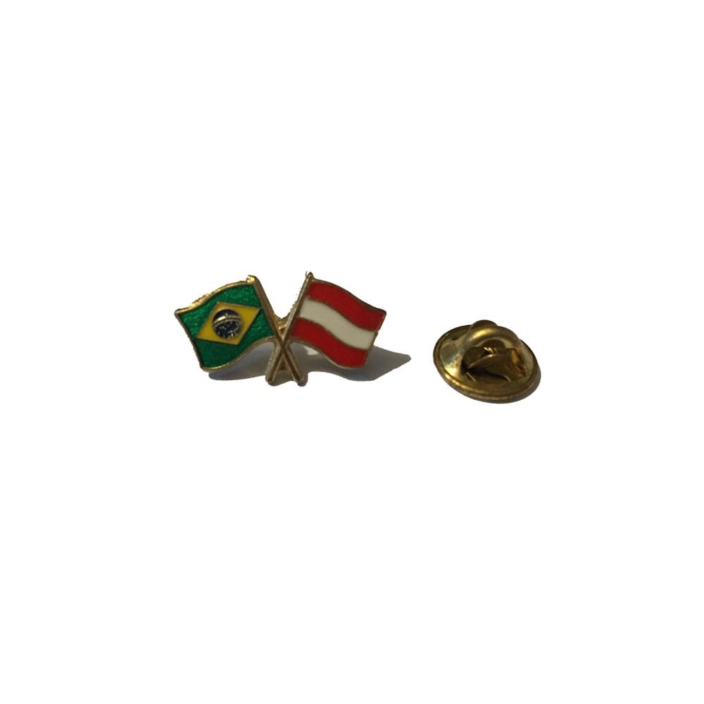 Pin da bandeira do Brasil x Áustria