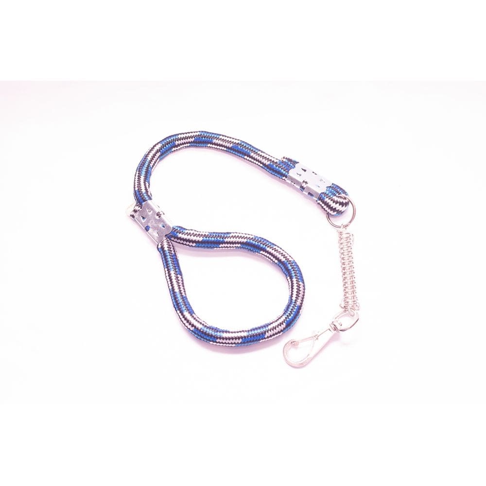 Guia de corda roliça grossa com amortecedor 60cm azul