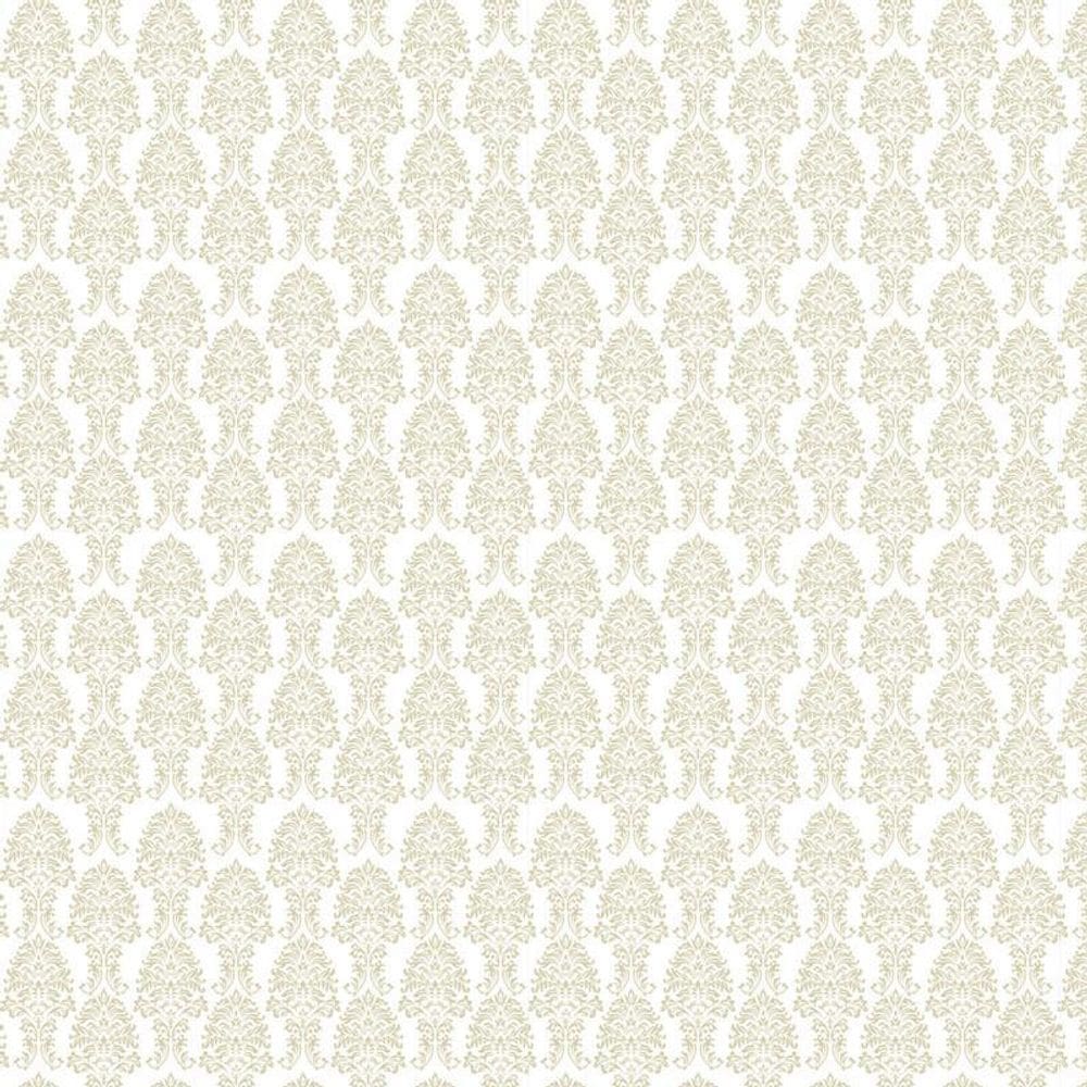 Papel De Parede Arabesco Mostarda E Branco Adesivo Lavavel