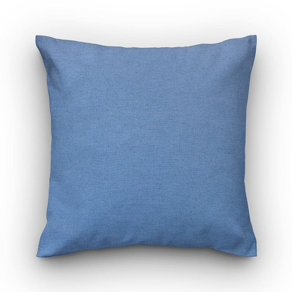 Capa de almofada VivaIN liso lonita azul imperial