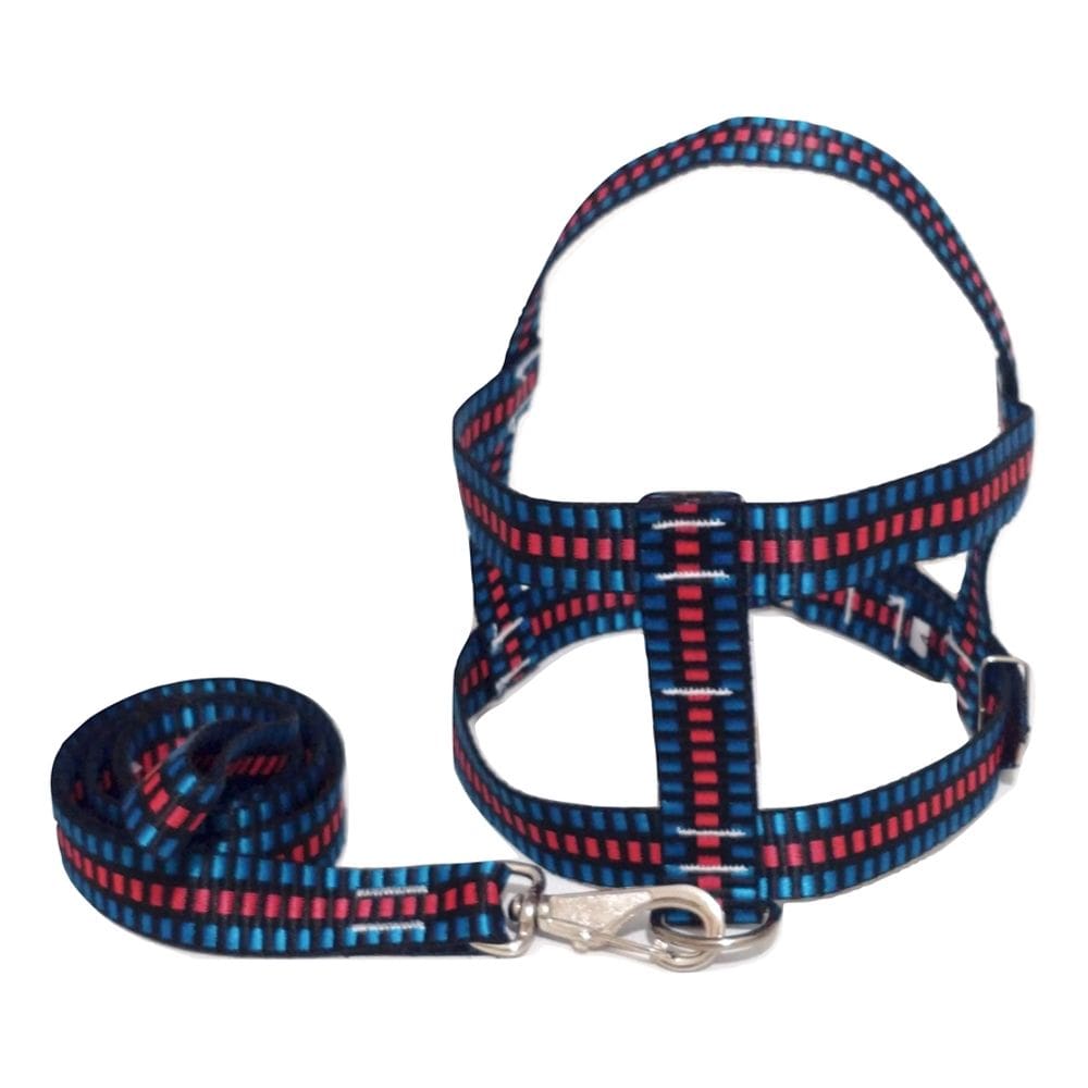 Guia com peitoral 25mm preto quadriculado 6 53 cm a 70 cm