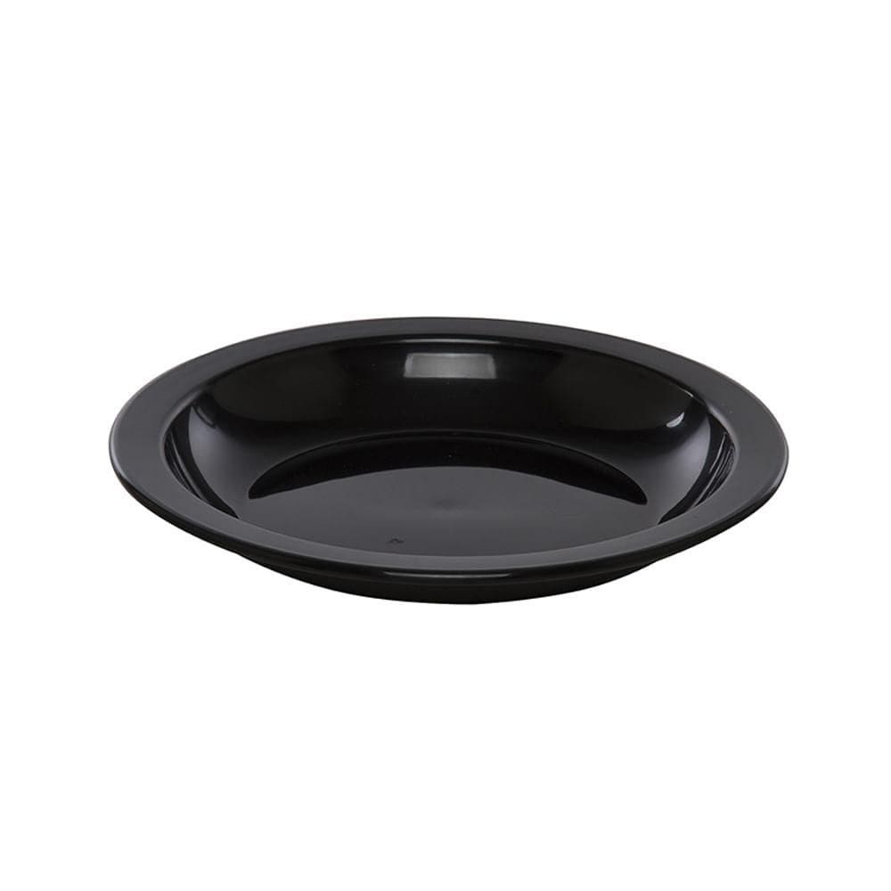 Prato Elegance Vemplast 22Cm Fundo Tropical Preto