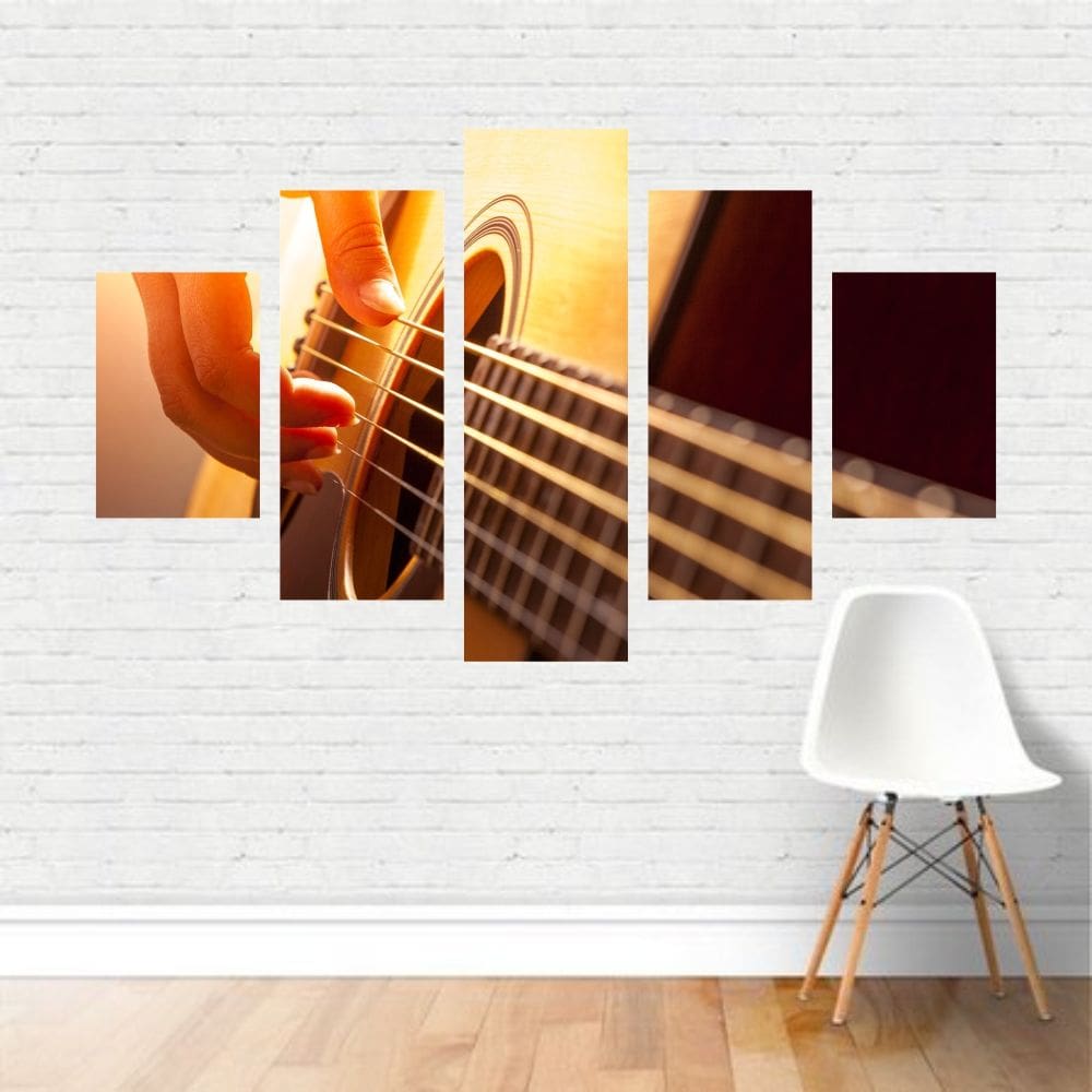 Quadro Música Violão Instrumento Musical Violonista Canvas