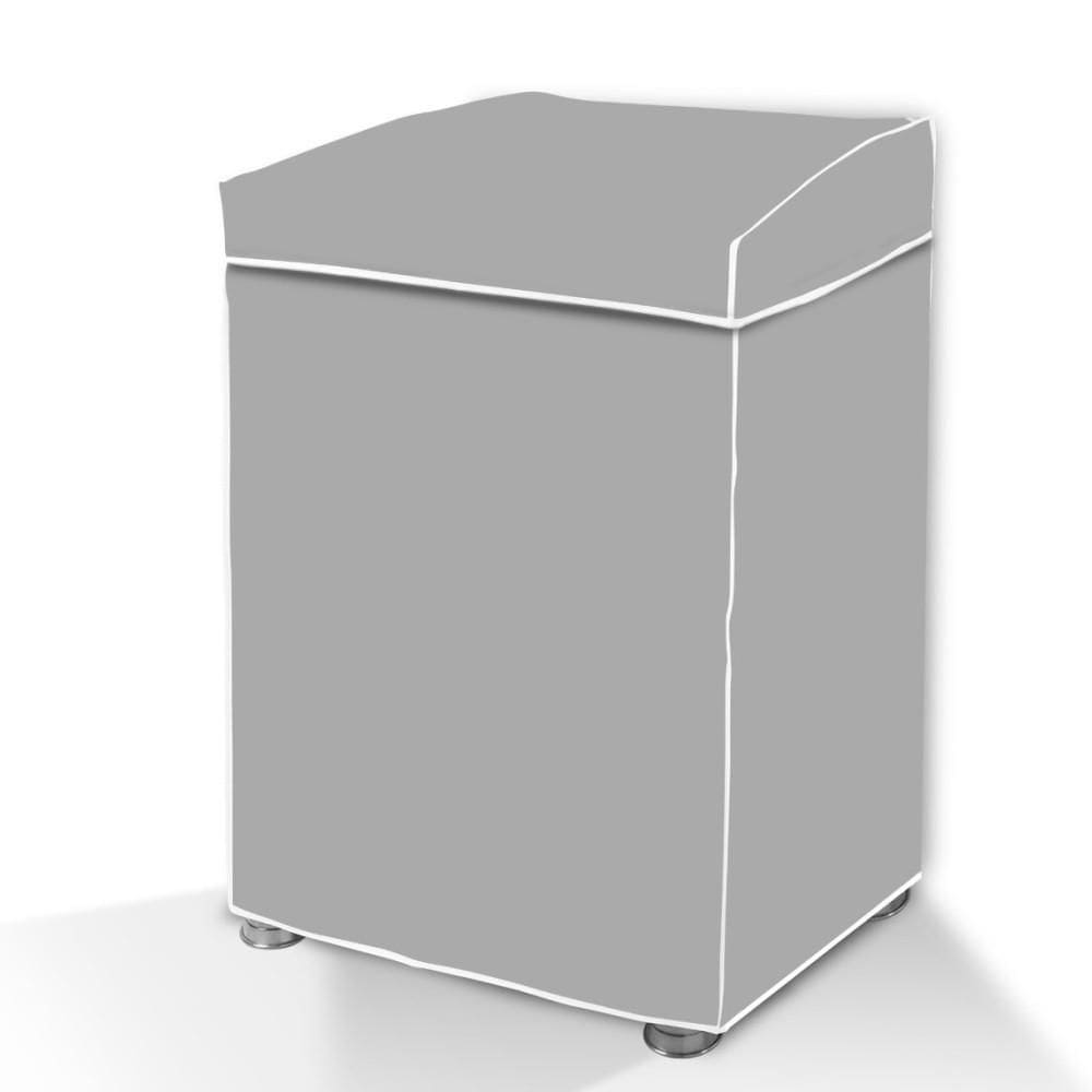 Capa Para Máquina De Lavar Em Pvc Cinza Com Tampa M