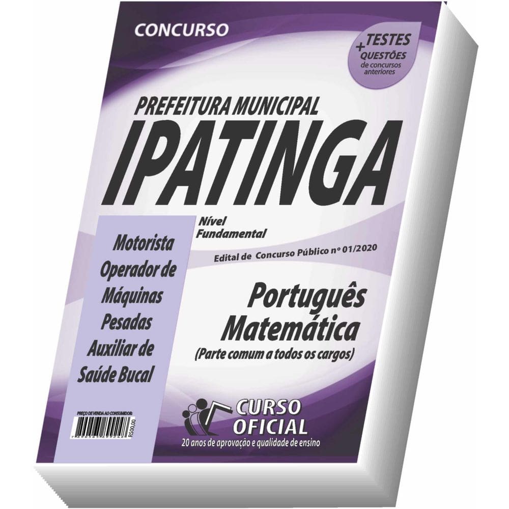 Apostila Prefeitura De Ipatinga - Nível Fundamental