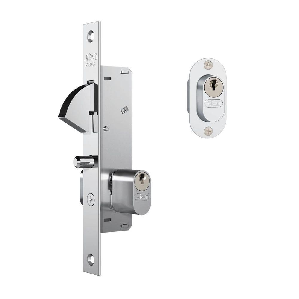 Fechadura Stam Bico De Papagaio 901 Cinza Claro